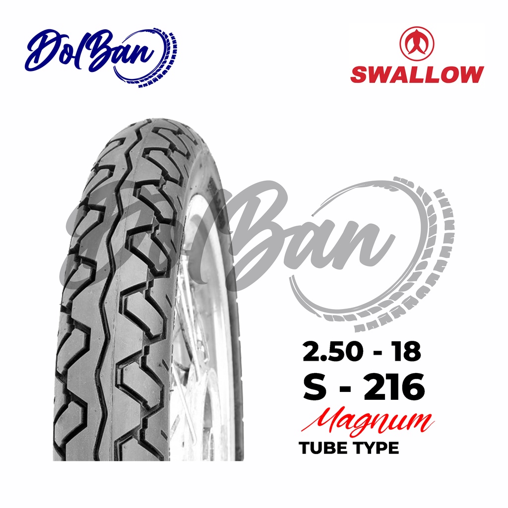 BAN LUAR MOTOR SWALLOW 250-18 RING 18 S-216 MAGNUM TUBETYPE