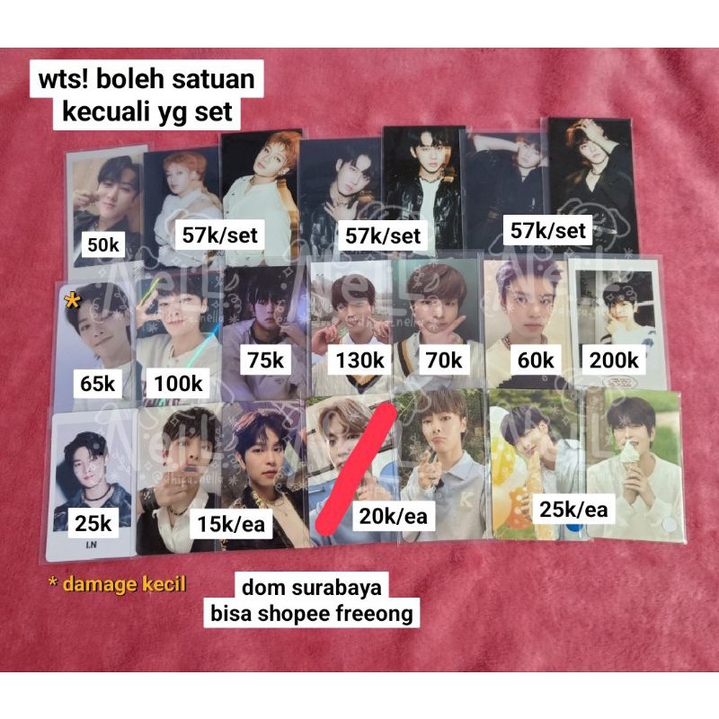 [BACA DESKRIPSI] STRAY KIDS GO LIVE NOEASY SEASON GREETING POLAROID PHOTOCARD PC BANGCHAN LEE KNOW C