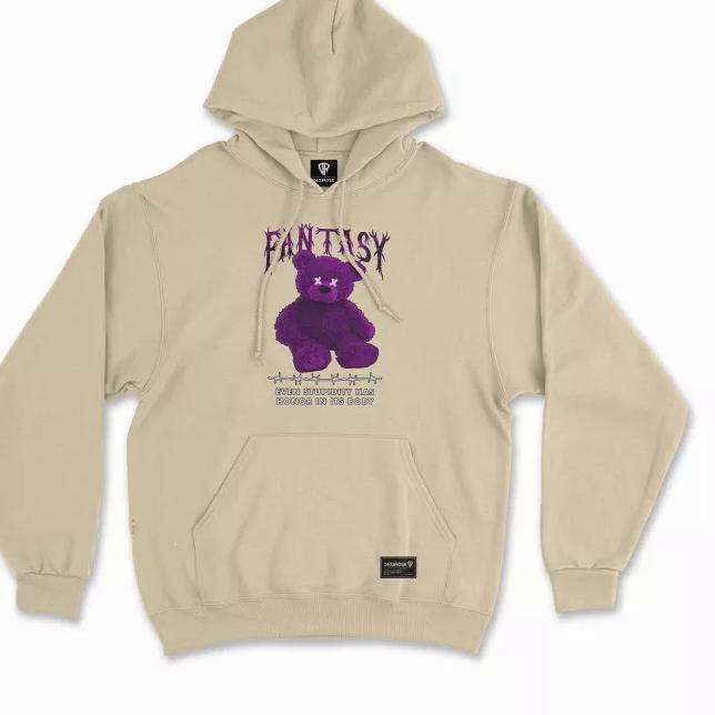Bagus Dipakai.. Jaket Sweater Hoodie Motif Bear Fantasy Pria & Wanita Premium Quality Bahan Fleece T