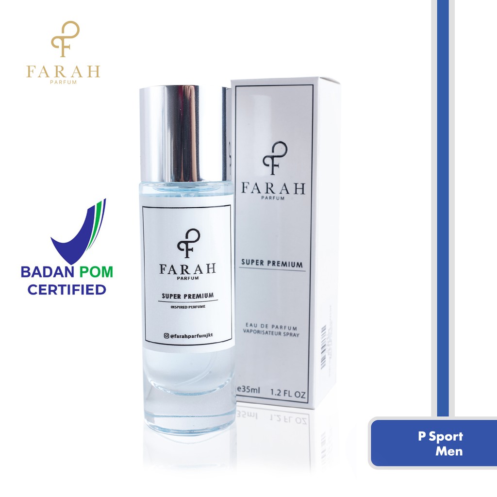P Sport Men Super Premium by Farah Parfum - Parfum Pria Tahan Lama - Best Seller No.20