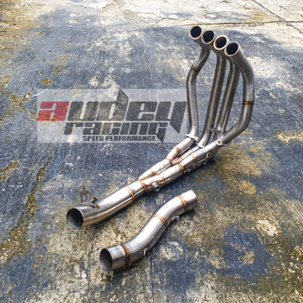 Leher Header ZX25R Original Audey Racing Full Bending