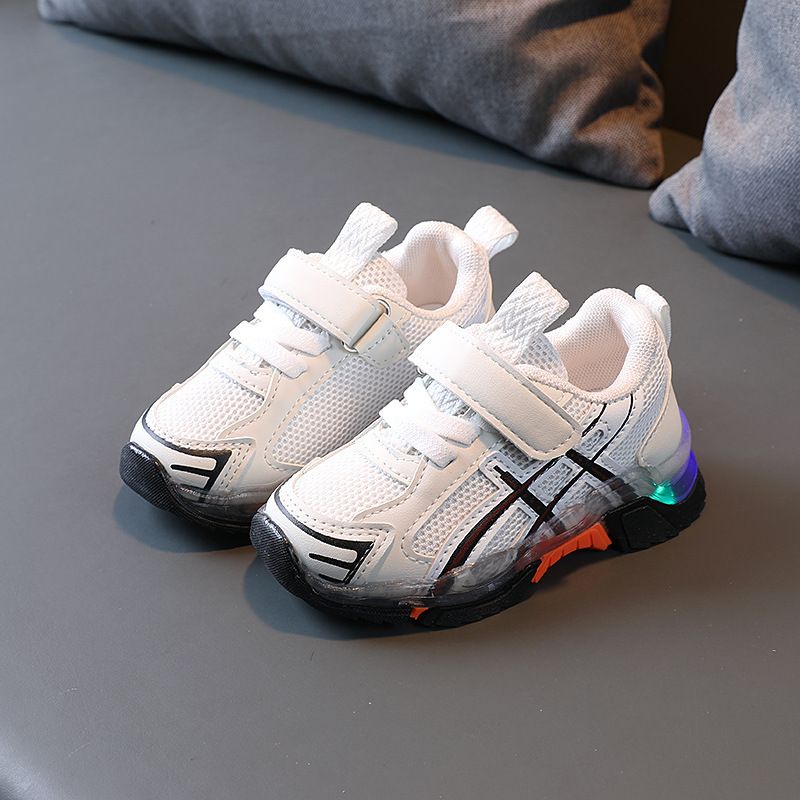 COD - Sneakers korea lucu anak laki laki WHITE&amp;GREY / Sepatu sneakers keren bayi unisex Import premium / SN-LP006 Babylovanta