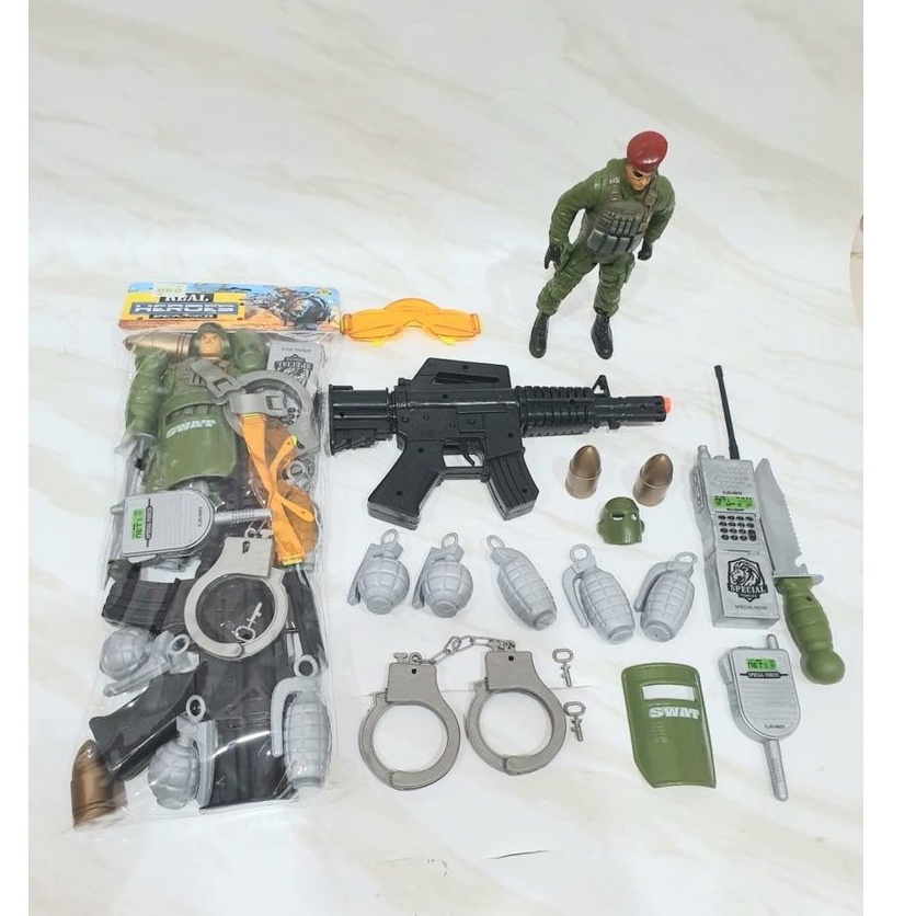 COD MAINAN TENTARA MILITARY BORGOL ARMY FIGURE TENTARA BESAR 24 CM