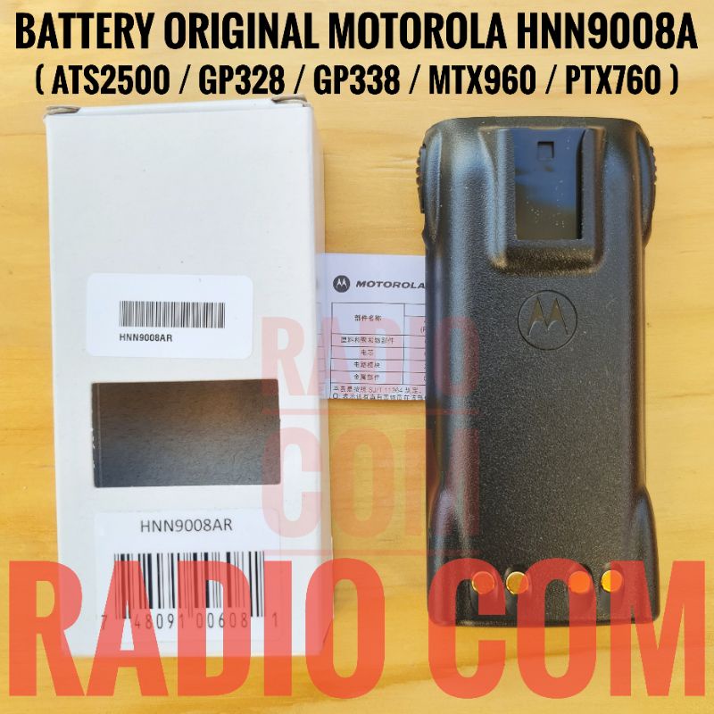 BATRE HT MOTOROLA GP 328 GP 338 ATS 2500 ORIGINAL NICAD HNN9008A ORI BATRE HT ATS2500 ORI HNN 9008A