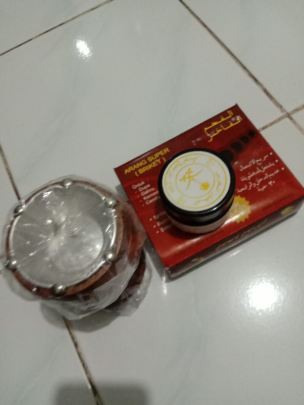 Paketan Tempat Bakaran Prapen Kayu Motif Arang Buhur Magribi Siap Pakai Paket Lengkap Buhur Magribi