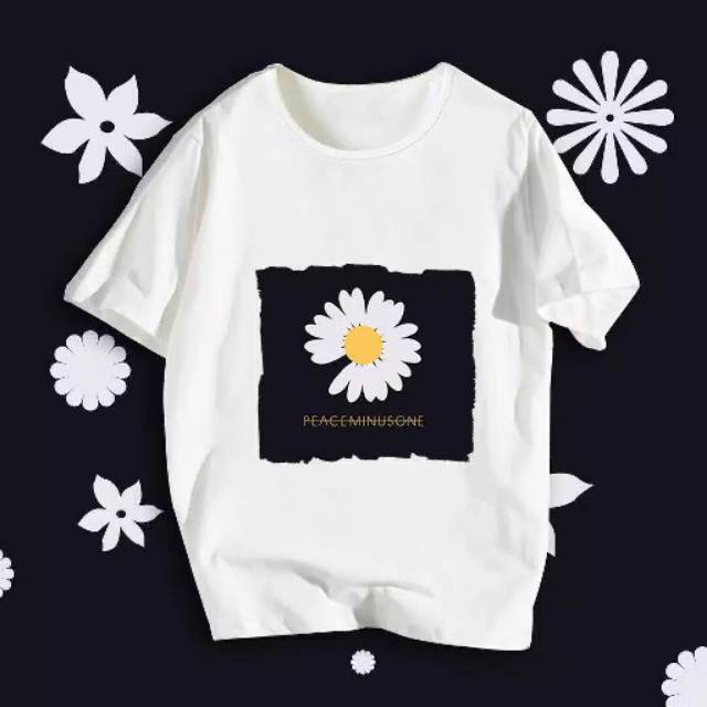 Kaos kpop G-DRAGON PEACEMINUSONE depan PRINTING BESAR