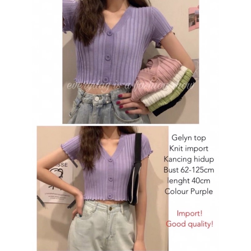 Blouse korean style Blouse knit rajut korea wanita Blouse wanita korea atasan wanita blouse