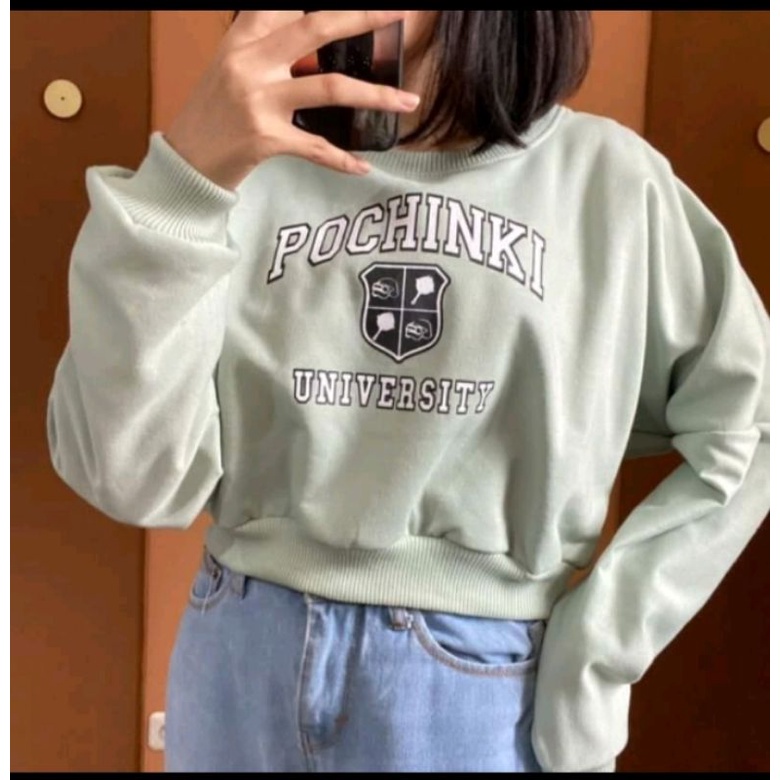 SWEATER FLEECE CROP POCHINKI