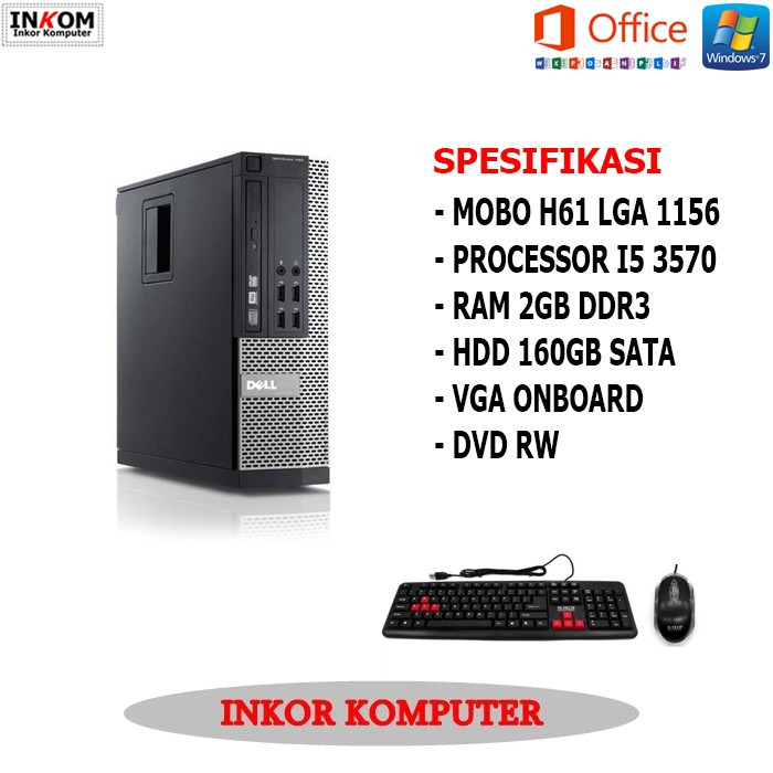 PC Komputer Built up PC Desktop Intel Core i5