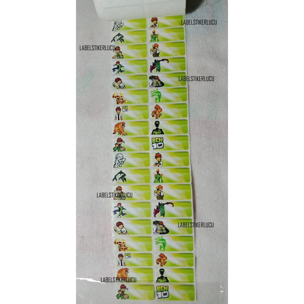 

Sticker Label Motif Ben10 (isi 42pcs) variasi gambar