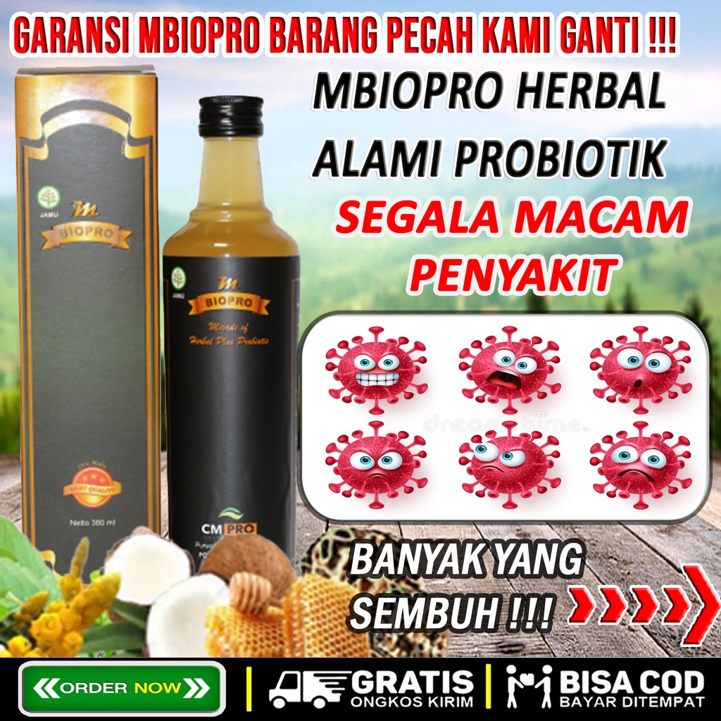 Mbiopro Obat Herbal Alami 1001 Penyakit,Stroke,Kista,Tbc,Diabetes,Ginjal,Amandel,Ambeien/Wasir,DLL