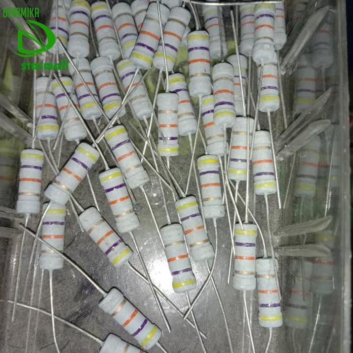 Resistor 47K 47Kohm 47 K 2Watt 2 Watt Toleransi 5% Pcmelebik54