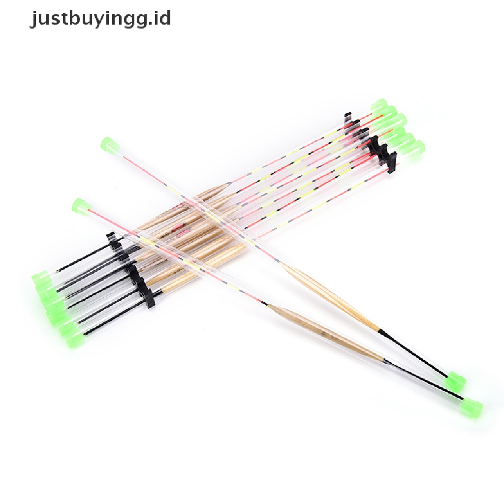 (Justbuyingg.Id) 10pcs / Lot Pelampung Pancing Bahan Kayu