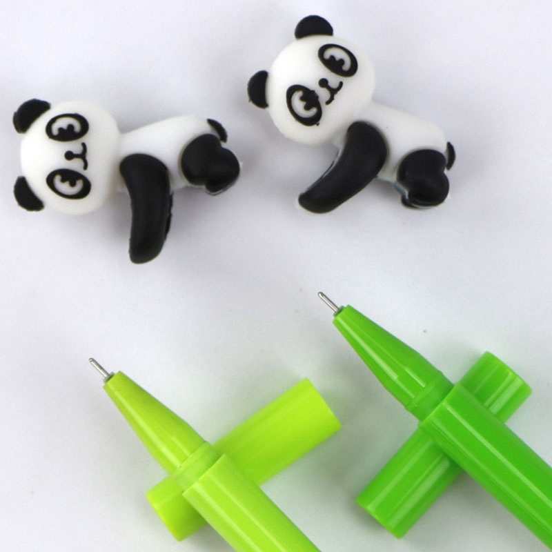 Green Bamboo Panda Gel Pen Writing Pens Stationery