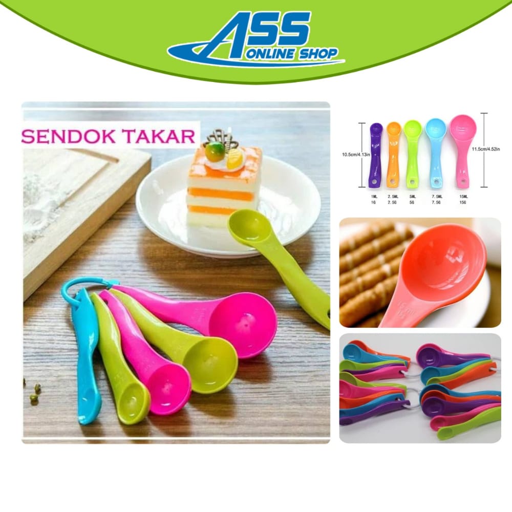 [ASS] Sendok Takar Takaran Set isi 5 in 1