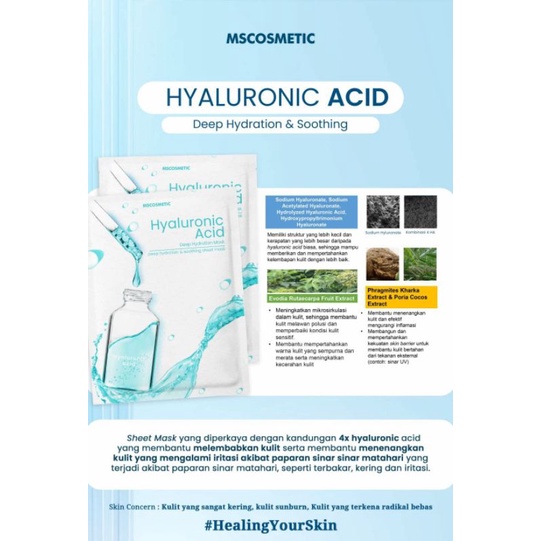 Sheet Mask MS GLOW || ceramide kolagen salmon retinol hyaluronic.