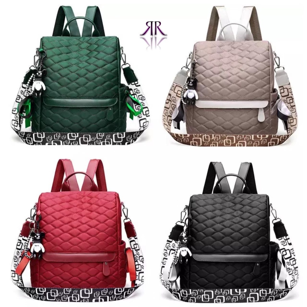 New Tas Backpack Stylish MICRO GELEMBUNG-2PITA KADO SAMPING ALENNA MICRO RR / tas ransel micro glowshy