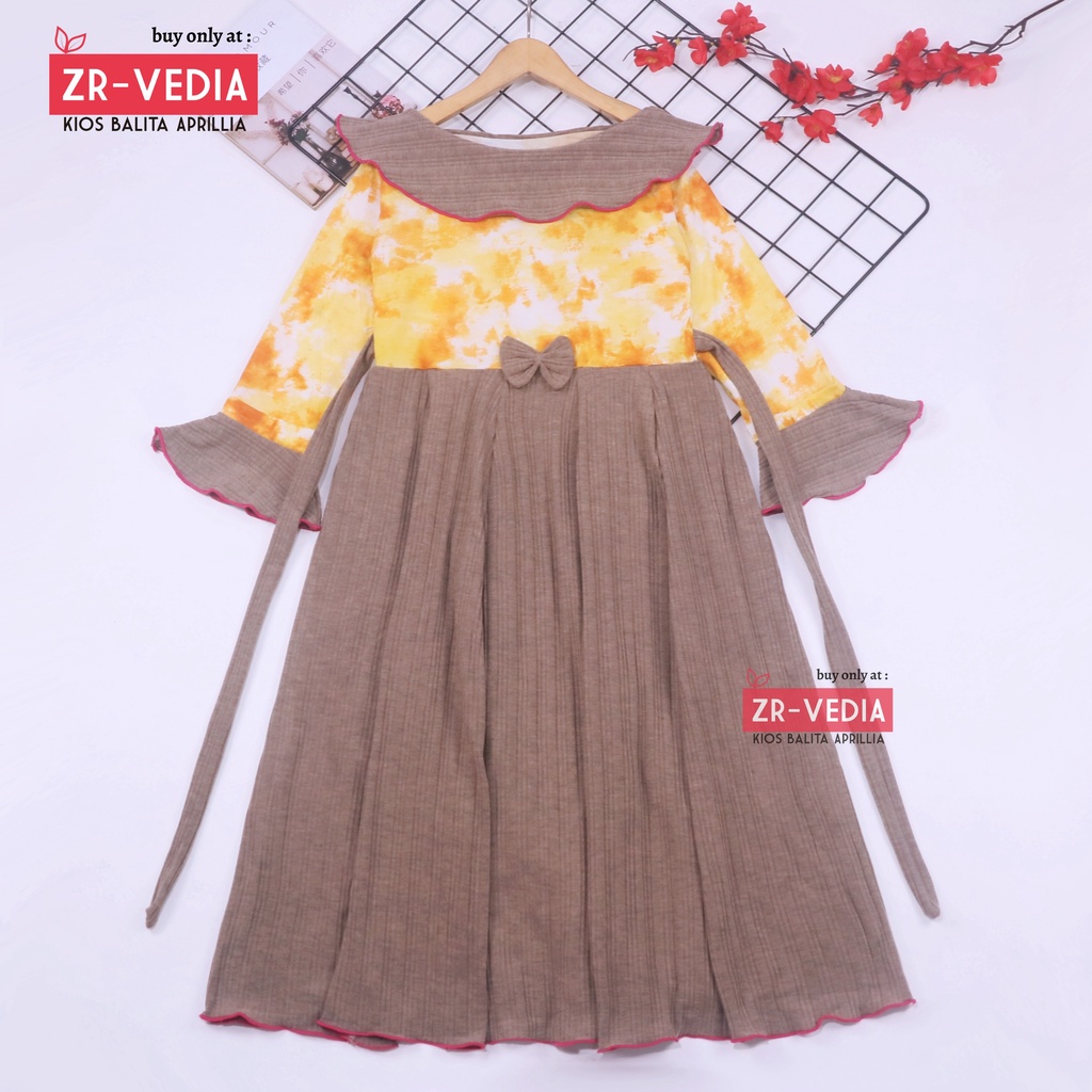 Long Dress Jessika uk 8-9 Tahun [EXPORT] Baju Anak Perempuan Panjang Dres Ngaji Murah Gamis Muslim