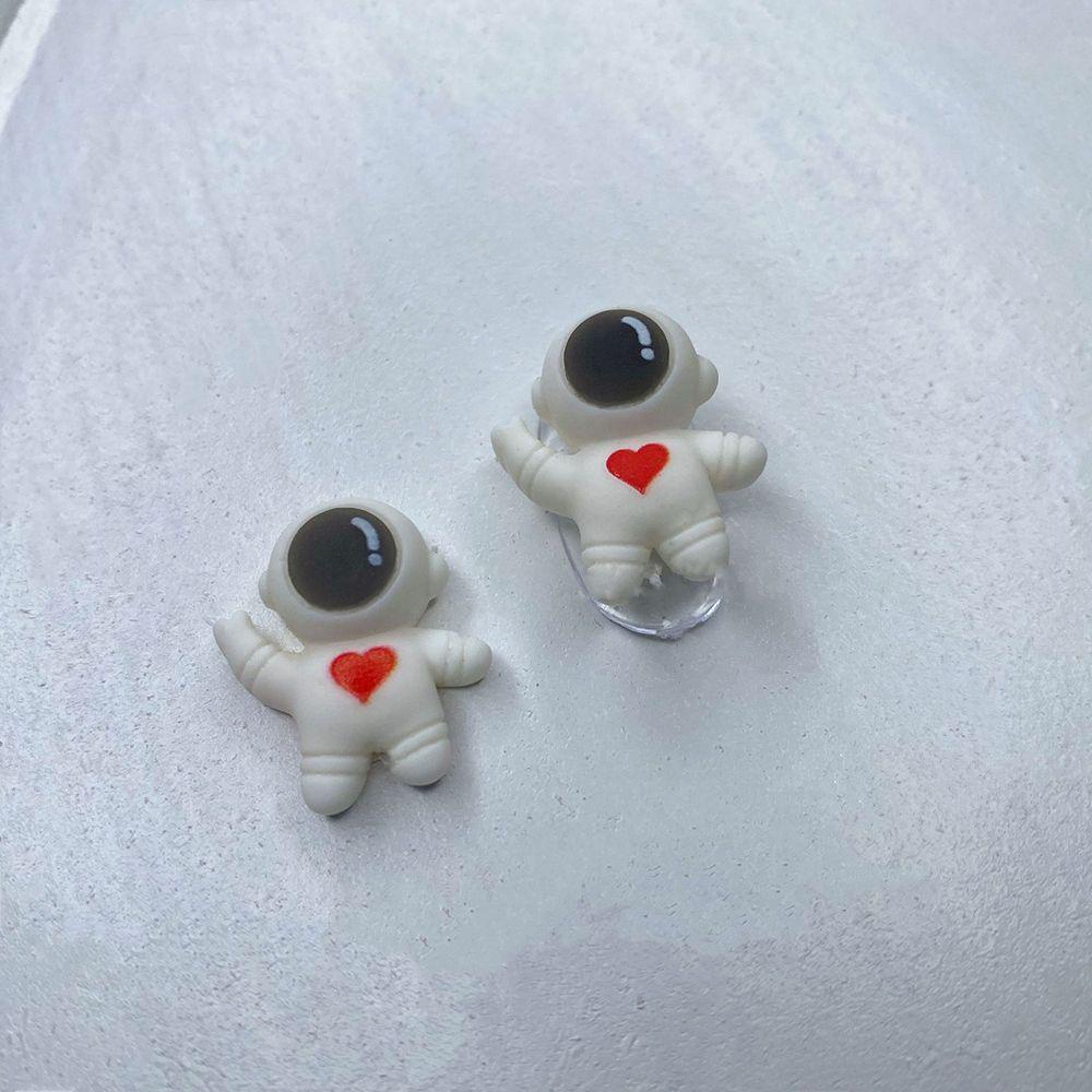 AUGUSTINA Agustinina Astronot Nail Art Perhiasan Lucu Childlike Kreatif DIY Hiasan Kuku