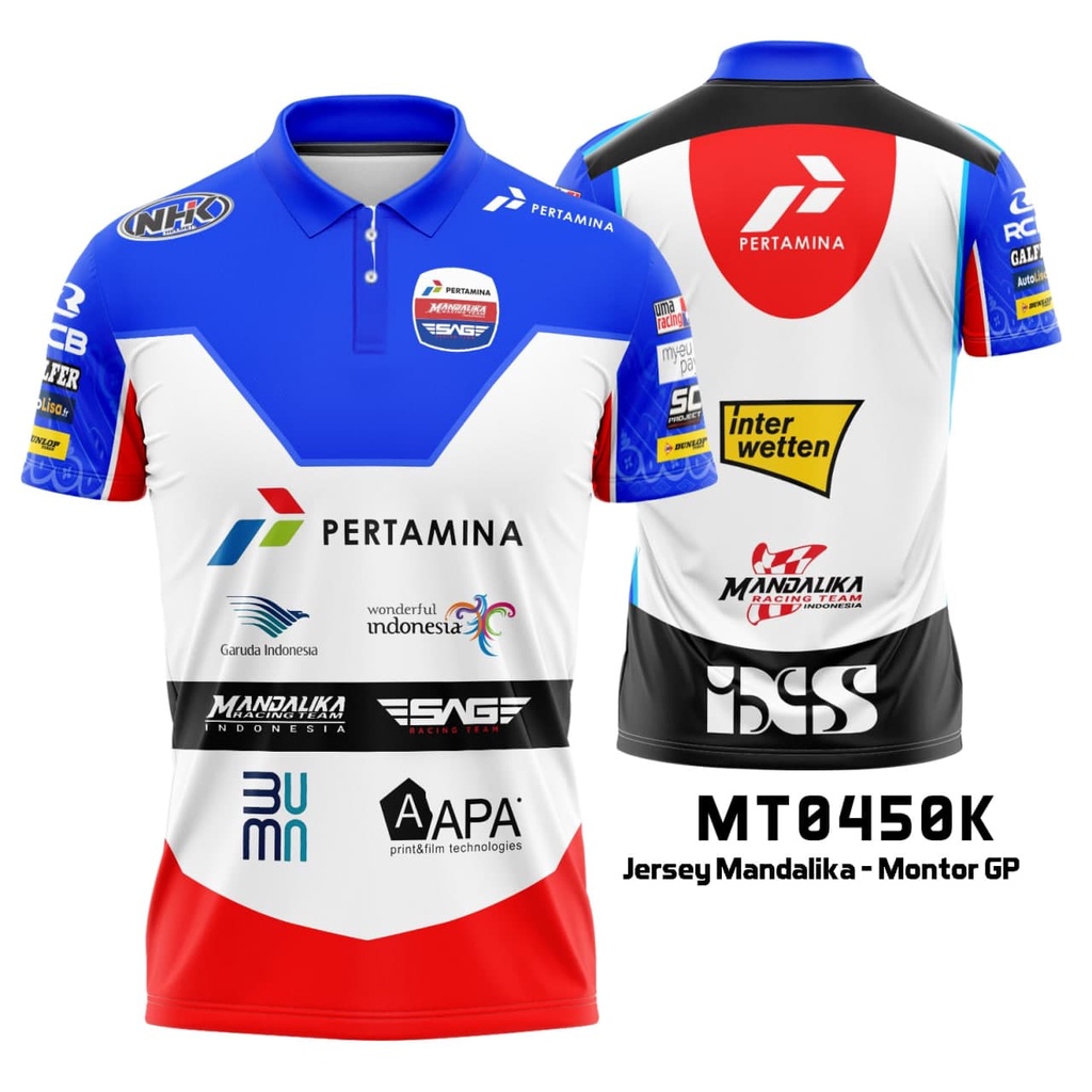 BAJU MOTOR GP JERSEY MANDALIKA BAJU SIRKUIT MANDALIKA MOTOR GP MANDALIKA TERBARU BAHAN DRYFIT