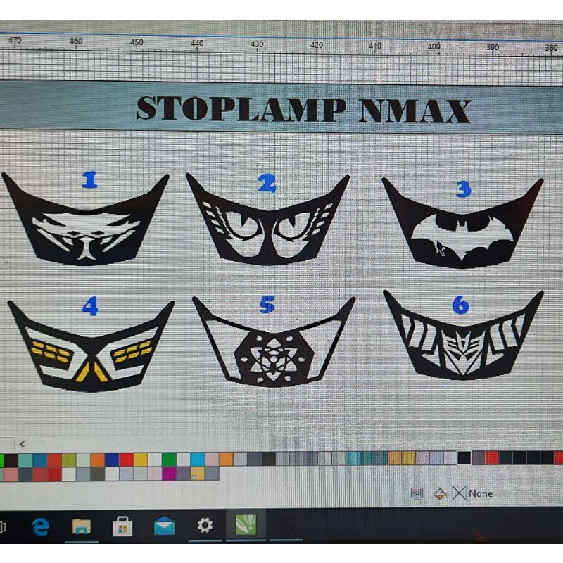 stiker lampu stoplamp NMAX 2019 2020