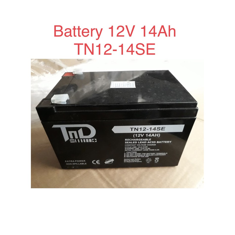 Aki baterai kering TND 12V 14Ah, TND 12-14SE Battery