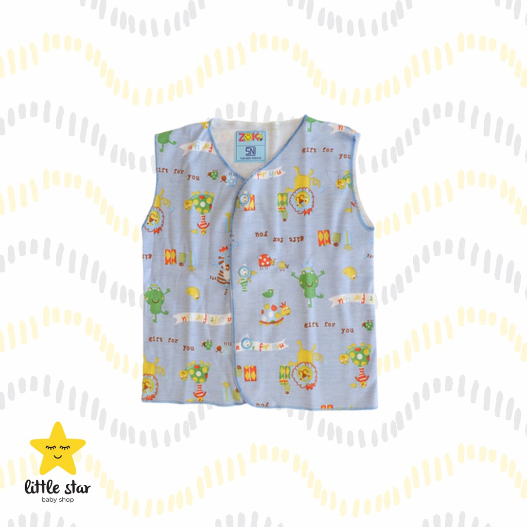 Zoko Atasan Kaos Bayi Berkancing Cewek Cowok