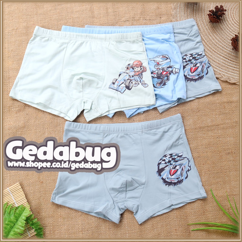 3pcs - Celana dalam anak Boxer sorex kids  TM751  remaja laki laki / Boy Boxer Tm 751