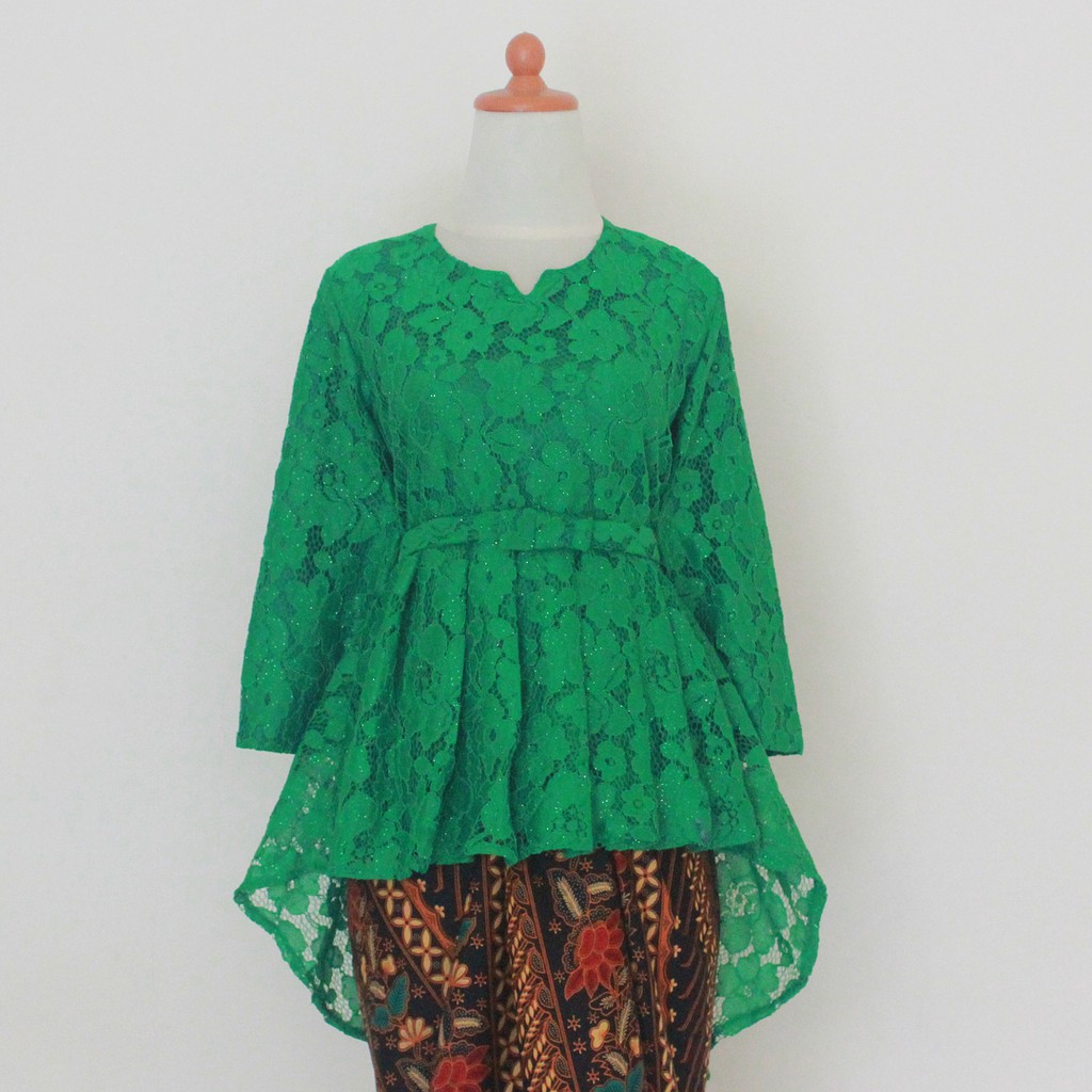 Kebaya Modern Atasan Brukat Aira Green Dan Warna Lainnya