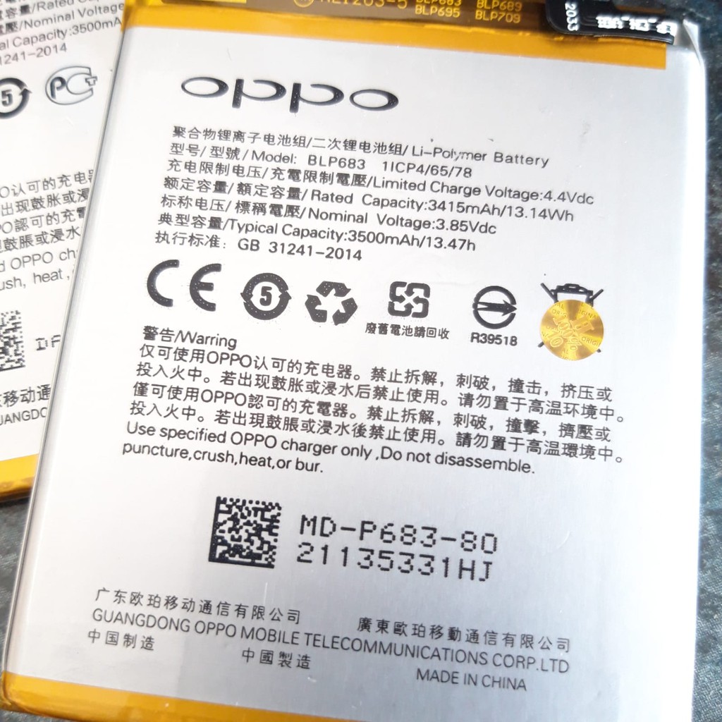 Battery Baterai Oppo F9 Pro BLP683 Kualitas Ori