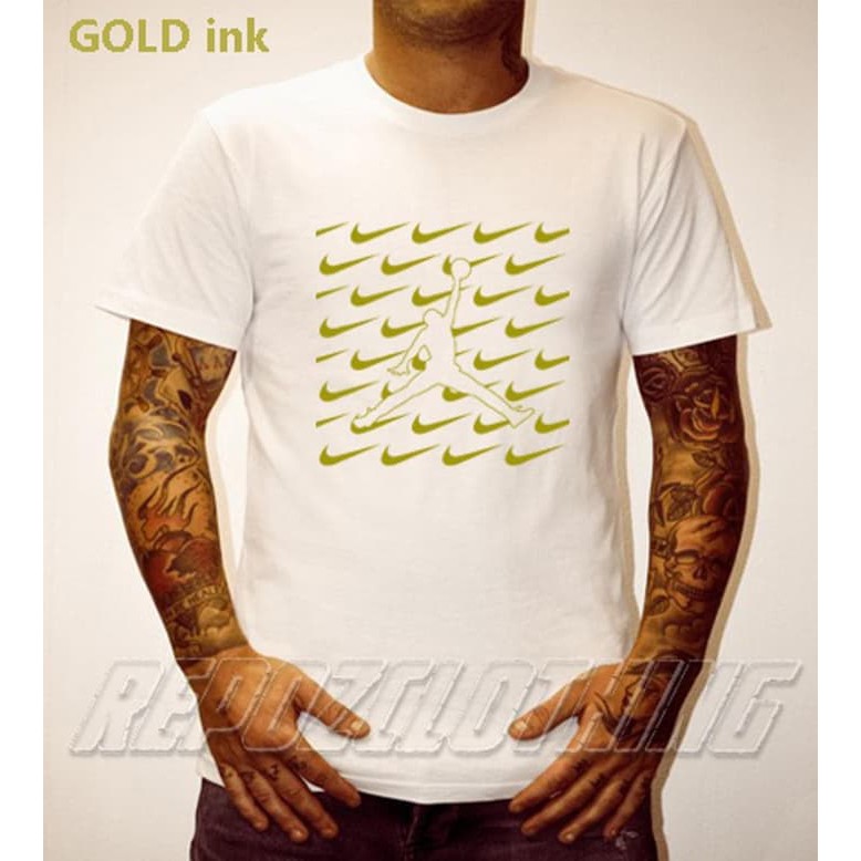 Kaos Nike Gold Ink Tinta Emas Kaos Olahraga