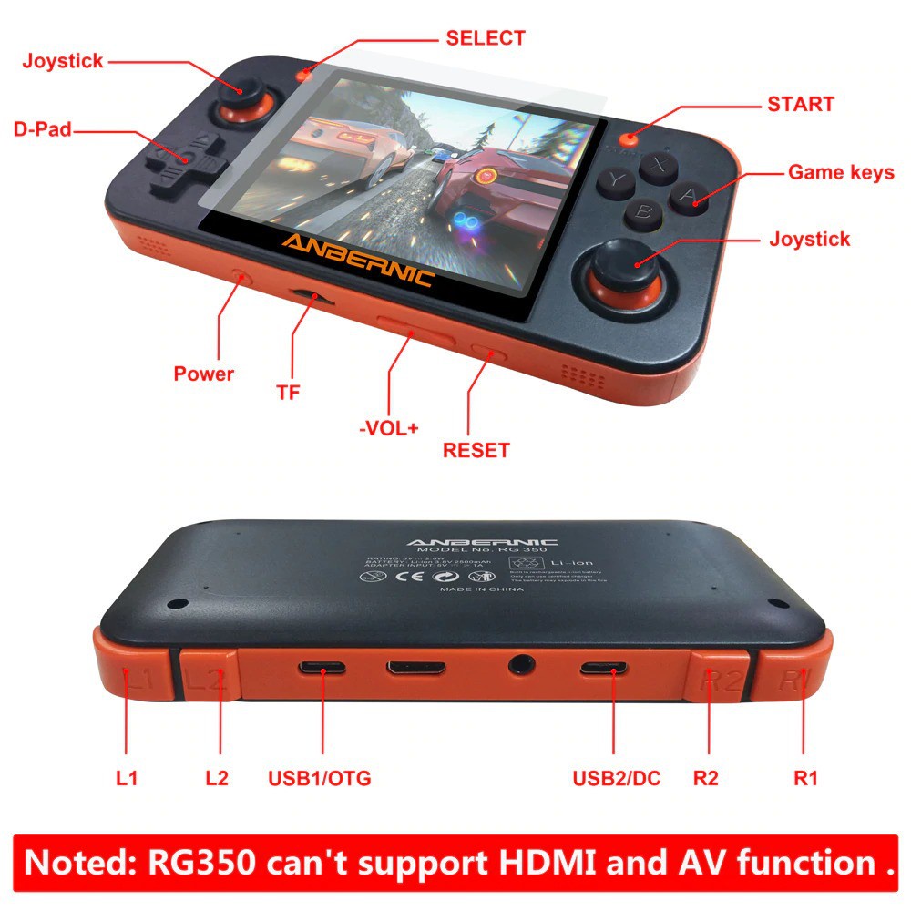 ANBERNIC RG350 Portable Handheld Retro Emulator Game Console