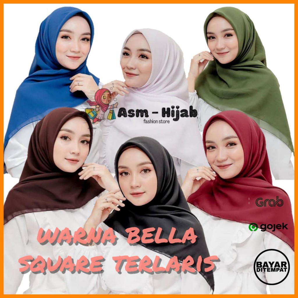 [COD] JILBAB KERUDUNG BELLA SQUARE &quot;WARNA PART 1