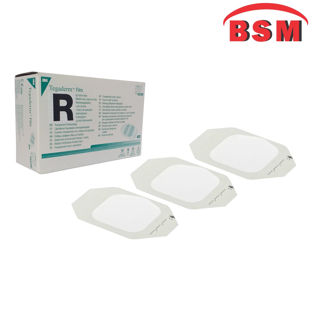 Plester Infus Tegaderm Tegaderm 1624 W Film 6 X 7 cm Dreesing