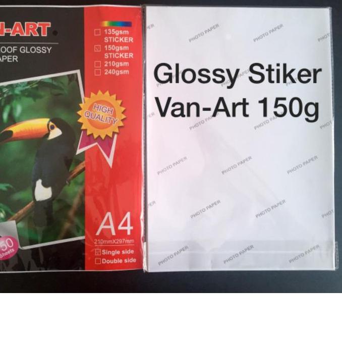 

❤[Layak Dibeli!!!]❤ [STICKER GLOSSY]( Harga1 pak isi 20 lembar) Glossy STICKER paper 150gr, kertas foto STIKER harga bersaing