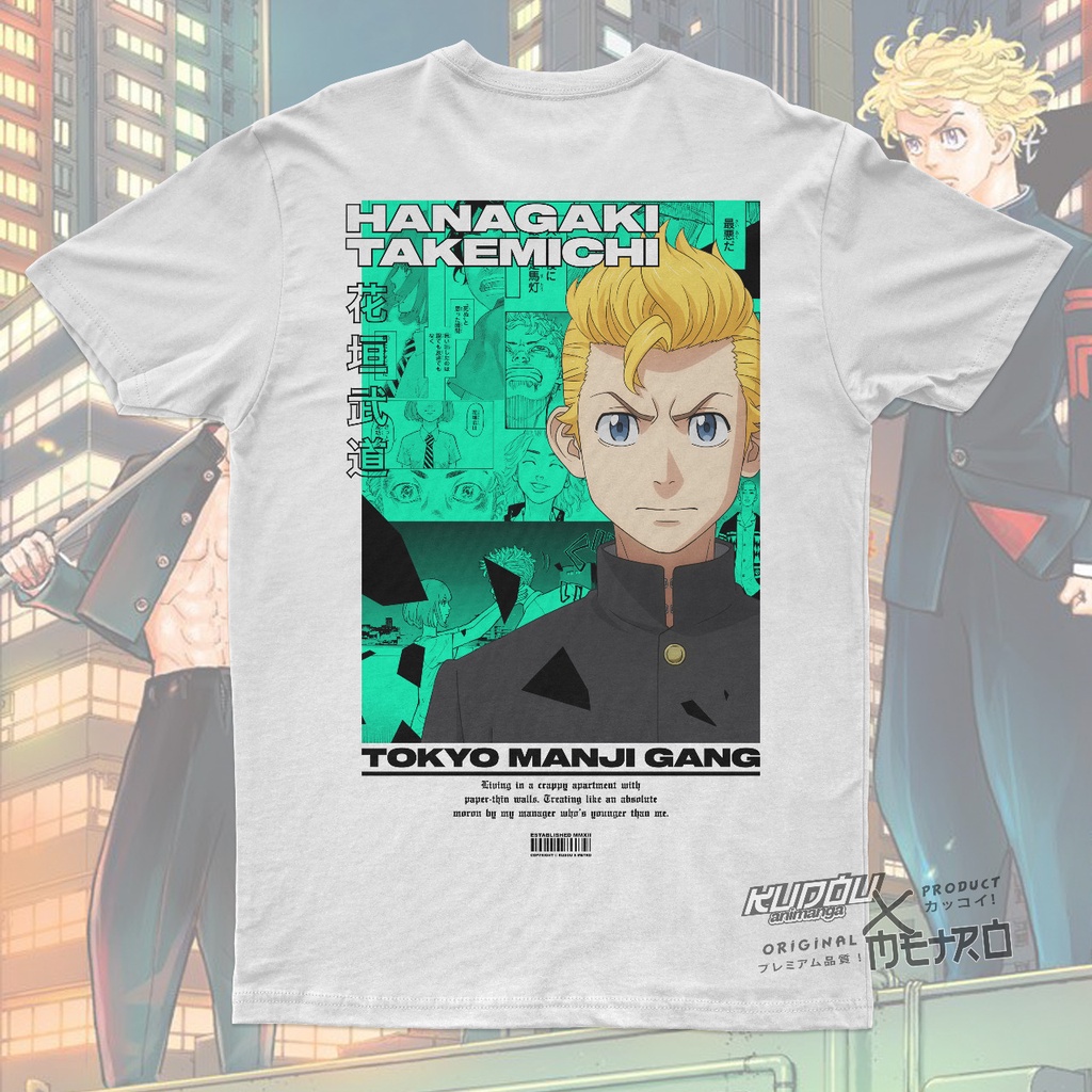 Kaos Hanagami Takemichi Anime Manga Tokyo Revengers Premium Unisex