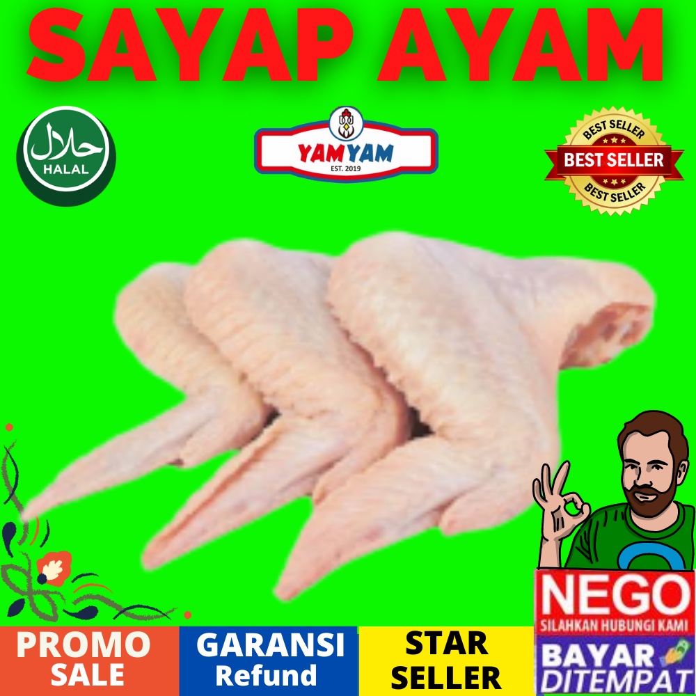 

SAYAP AYAM 1000gr 1000gram gram 1kg 1 kg SAYAP AYAM MURAH CHIKEN WINGS WING HALAL JAKARTA DEPOK TANGERANG BEKASI TANGSEL BOGOR SEGER SEGAR FRESH FRESS BERSIH MAKANAN SEHAT CEMILAN KELUARGA MAKANAN BEKU FROZEN FOOD FROOZEN LAIN LAIN