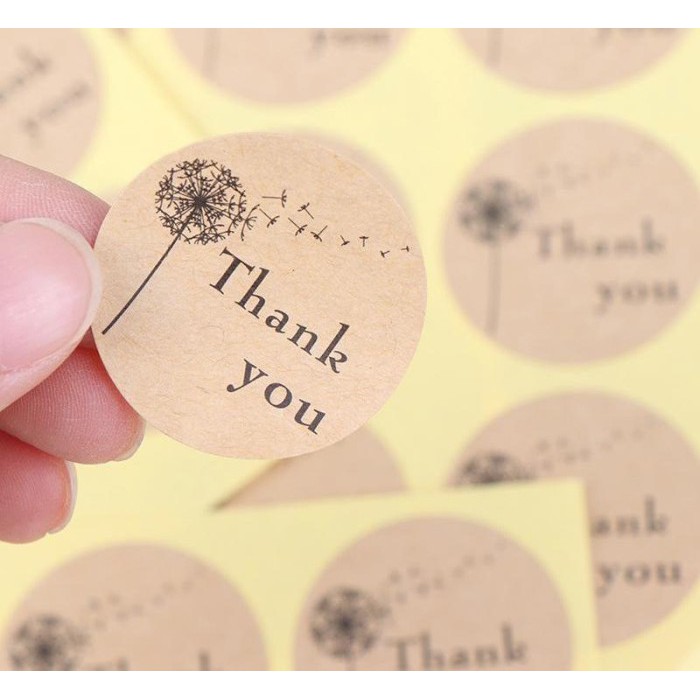 

Produk Terbaik - 120Pc Pcs Set Sticker Thank You - Dandelion In The Wind