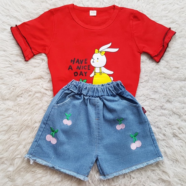 Baju Bayi IMPORT Bunny Jeans