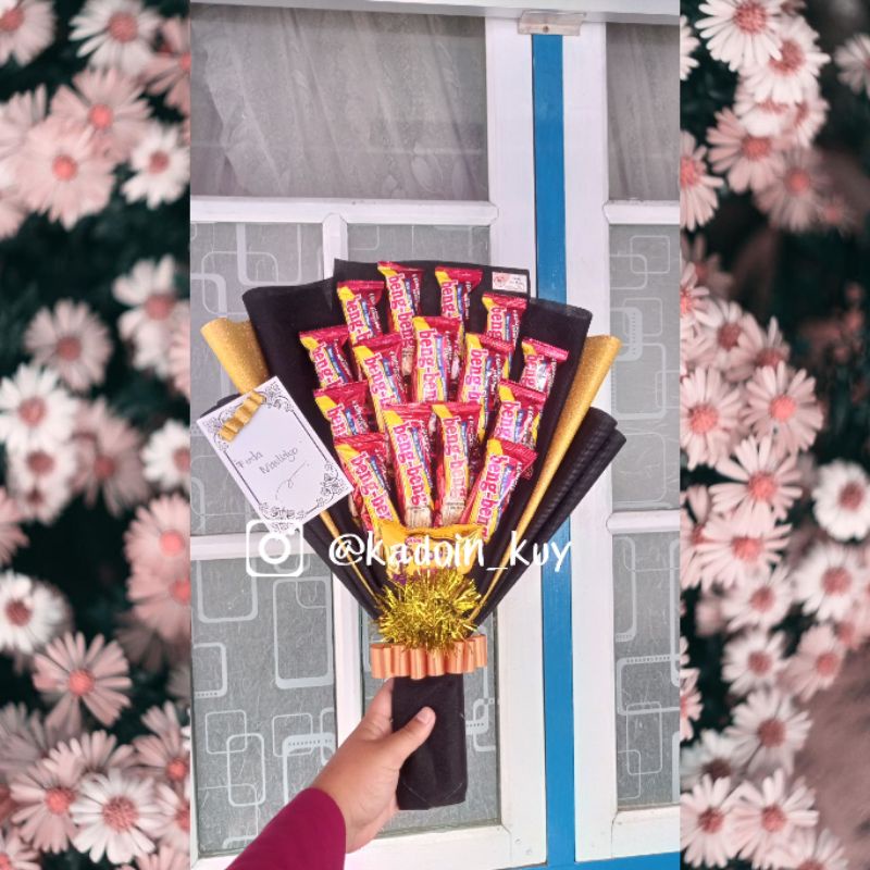 Buket beng beng/buket snack/kado ultah/hampers/souvenir/kado cowok/kado cewek/kado murah