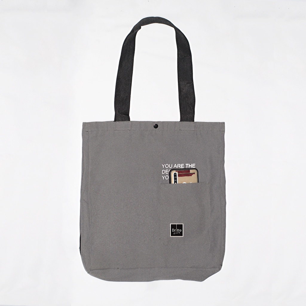 Tote Bag Kuliah Simple - Totebag Kanvas - Dritto