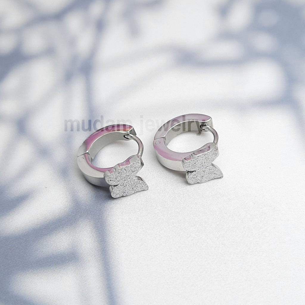 Antng Jepit Titanium Kupu-Kupu Polos Swasa Untuk Anak dan Dewasa Warna Rosegold, Gold dan Silver