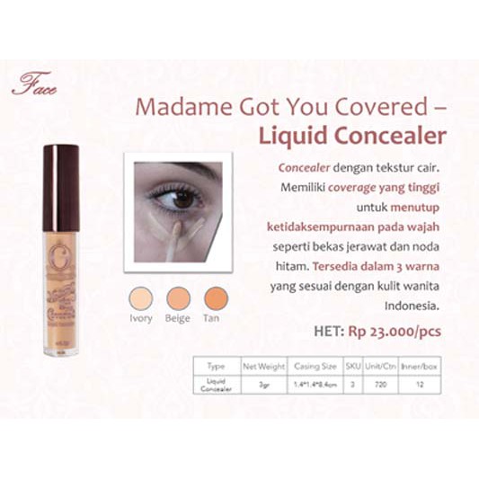 Madame Gie Got You Covered - MakeUp Concealer Liquide