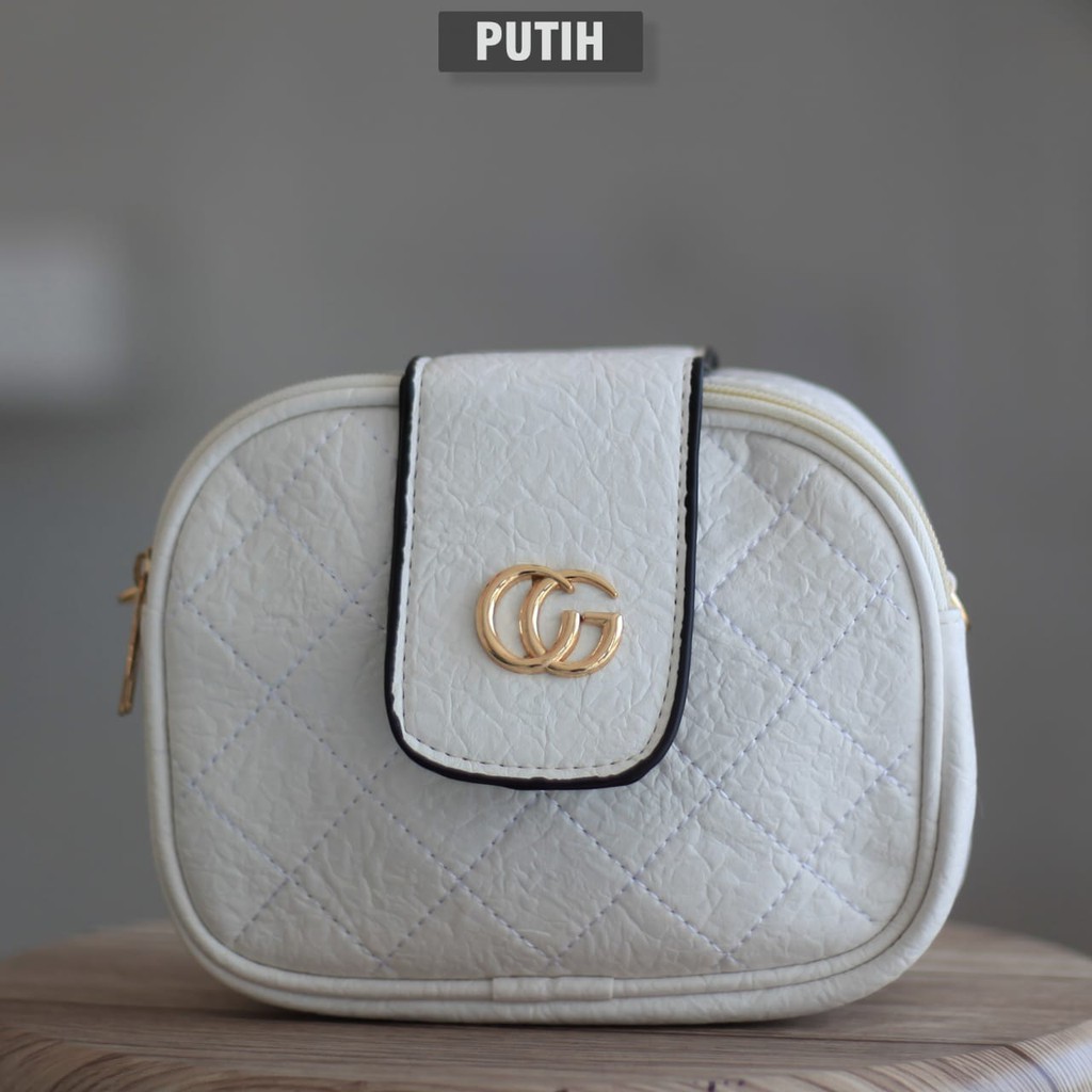 Gudang Beruang - Slingbag CG Import Casual Tali Rantai Fashionable Tas Selempang Wanita Murah Keren