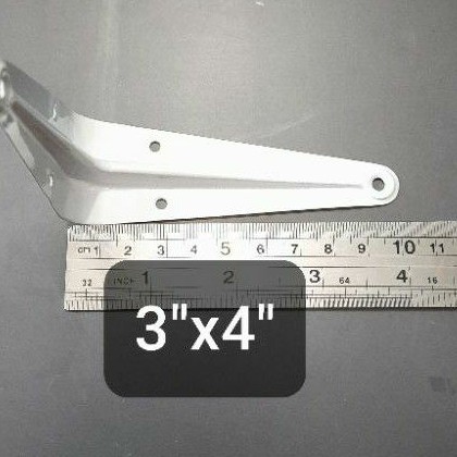 Siku rak L 3&quot;× 4&quot; Putih / Shelf Bracket White Harga Per Pcs (A151)