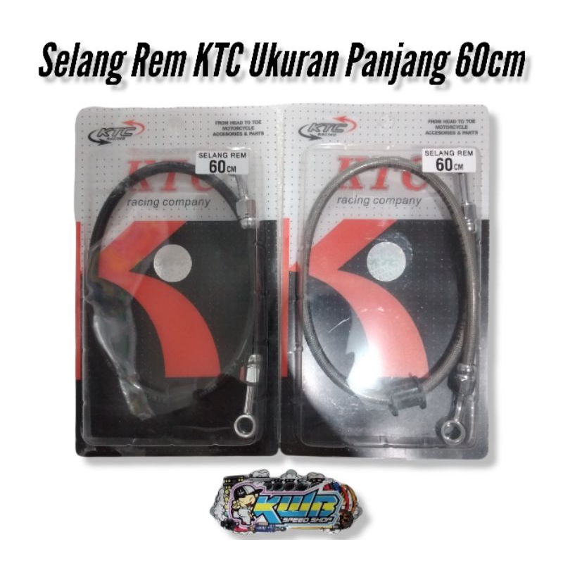 SELANG REM KTC UKURAN PANJANG 60CM UNTUK DEPAN DAN BELAKANG selang rem variasi selang rem cakram KTC ukuran 60cm termurah SELANG REM / TALI REM CAKRAM / SELANG REM PIRINGAN CAKRAM KTC 60CM