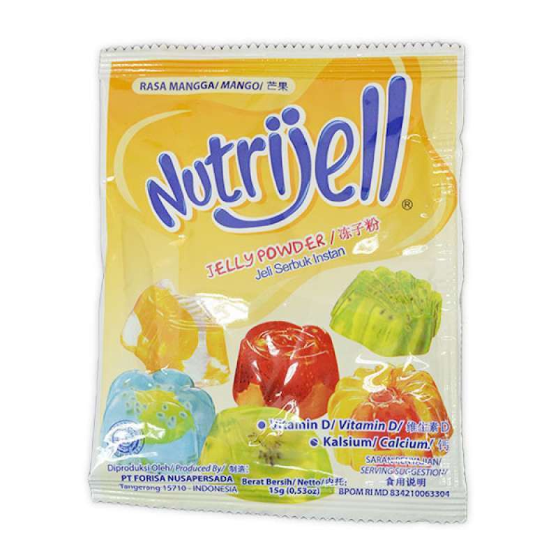 Nutrijell Agar&quot; Jelly Powder Nutrijel Ekonomis Rasa Mangga 15 Gram