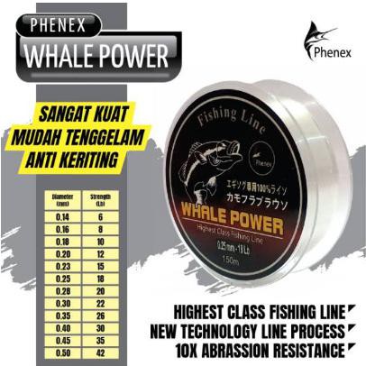 Senar Pancing Laut Kuat Phenex Whale Power Original