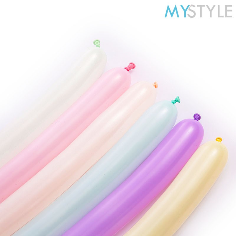 BALON LATEX PENTIL BIASA/PASTEL (1 PACK = 100 PCS) BALON CACING BALON LATEX TWIST BALON PANJANG