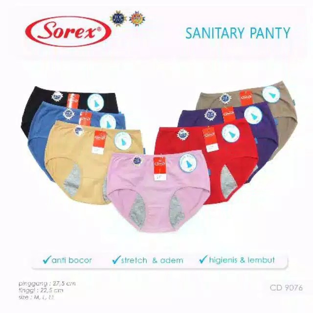 original Celana Dalam Wanita Menstruasi Haid Sorex 9076 garansi termurah